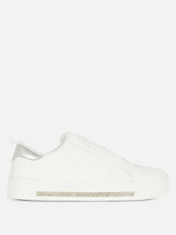 Deportivas De Caña Baja Con Strass