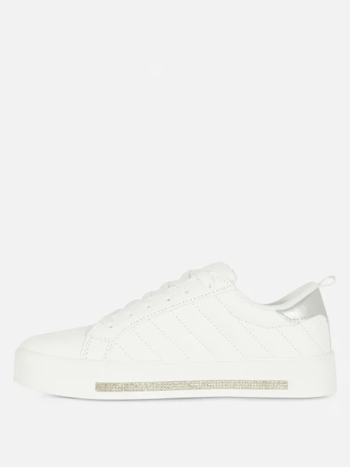 Deportivas De Caña Baja Con Strass