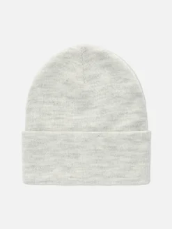 Gorro De Punto Con Borde Vuelto