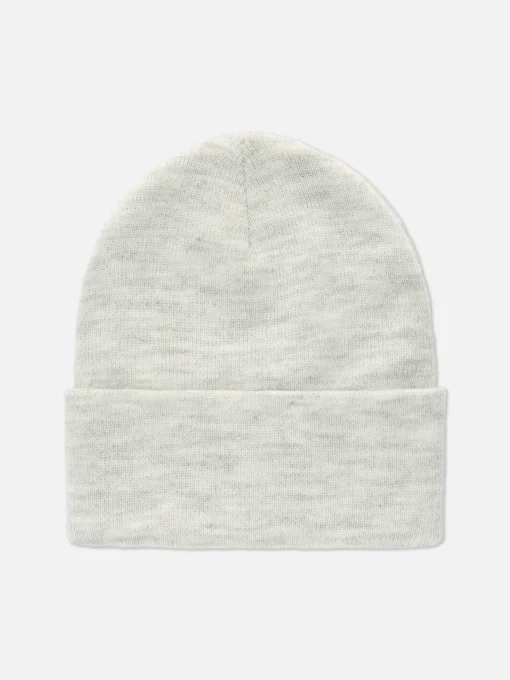 Gorro De Punto Con Borde Vuelto
