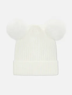 Gorro De Punto Con Pompón