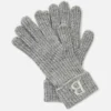 Guantes De Punto Acanalado Con Inicial Bordada