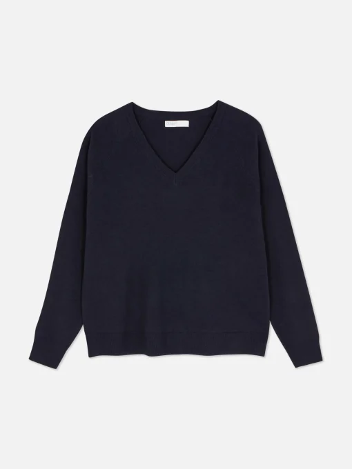 Jersey Básico Con Cuello De Pico