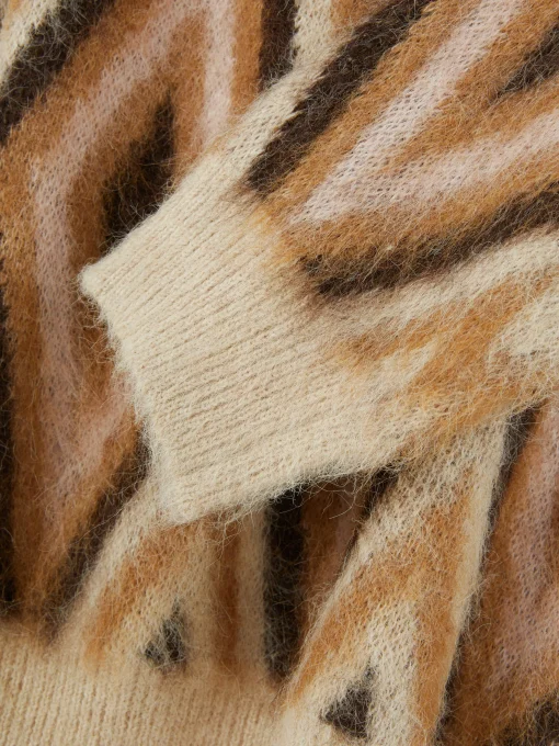 Jersey De Punto De Rombos De Rita Ora