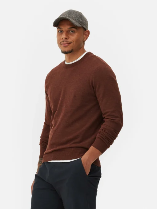 Jersey De Punto Fino Y Cuello Redondo