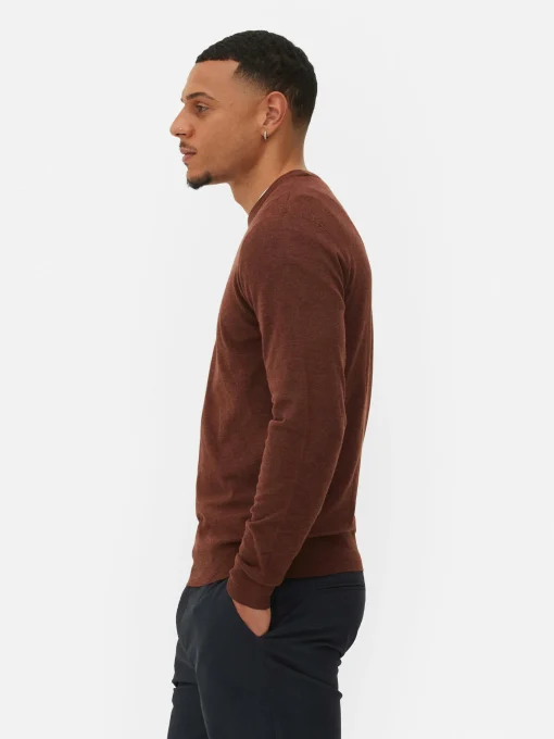 Jersey De Punto Fino Y Cuello Redondo