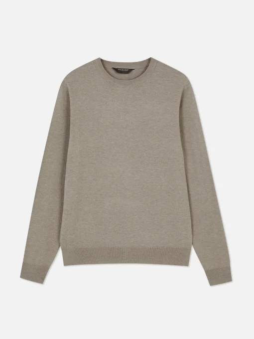 Jersey De Punto Fino Y Cuello Redondo
