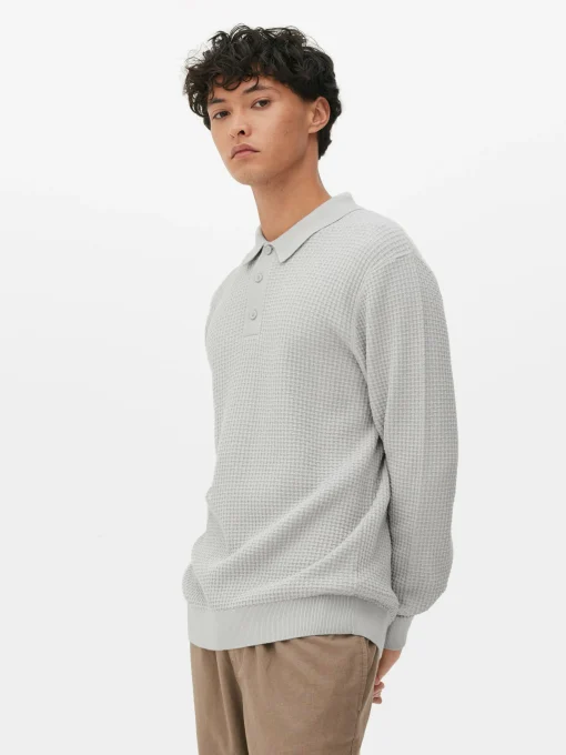 Jersey Tipo Polo Texturizado
