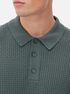 Jersey Tipo Polo Texturizado