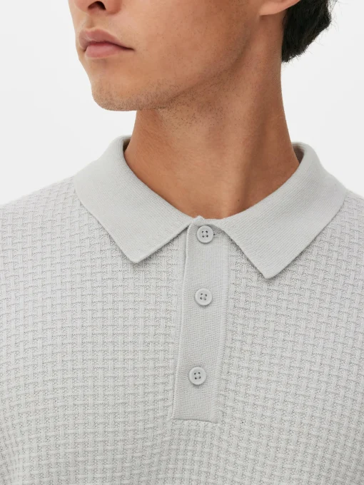 Jersey Tipo Polo Texturizado