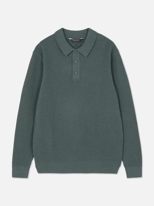 Jersey Tipo Polo Texturizado