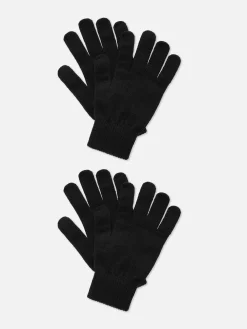 Juego De 2 Pares De Guantes De Punto