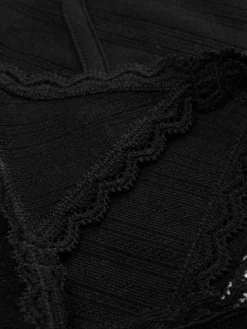 Juego De Bralette Largo Y Tanga Sin Costuras