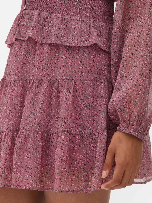 Minifalda A Capas De Gasa