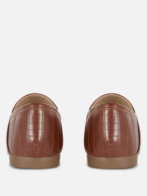 Mocasines De Piel Sintética Con Adorno Metálico