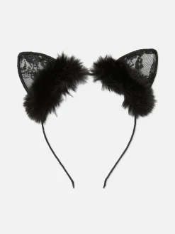 Orejas De Gato De Encaje Para Halloween