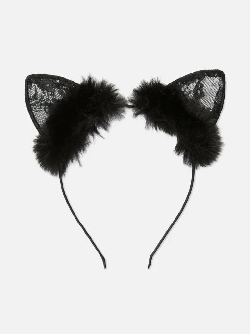 Orejas De Gato De Encaje Para Halloween
