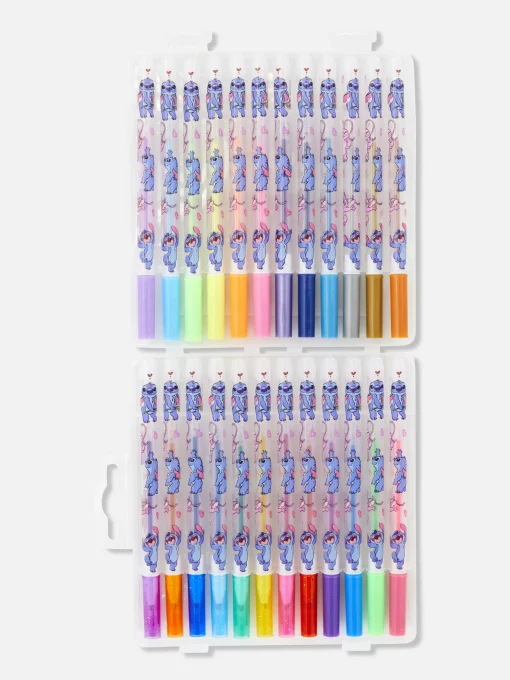 Pack De 24 Bolígrafos De Gel De Stitch De Disney
