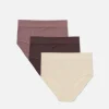 Pack De 3 Braguitas Altas Acanaladas Sin Costuras