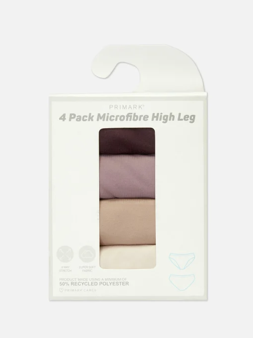 Pack De 4 Braguitas De Pernera Alta