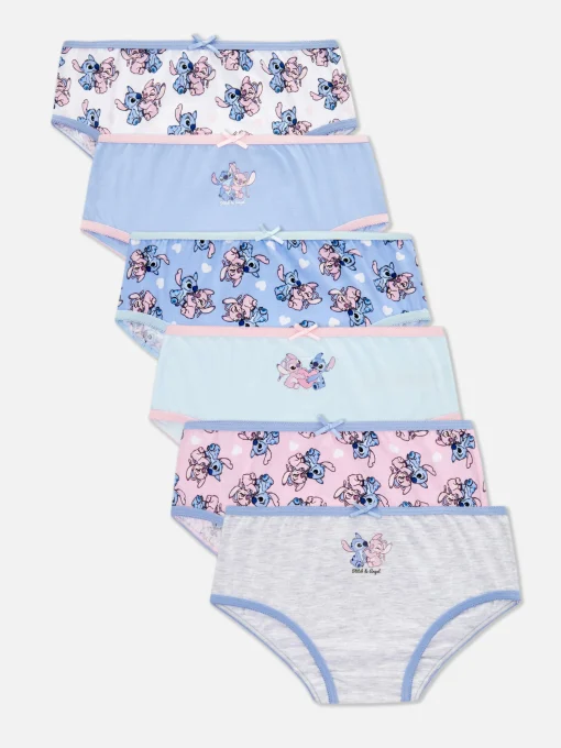 Pack De 6 Braguitas De Stitch Y Ángel De Disney