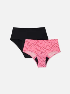 Pack De 2 Braguitas De Talle Bajo Sin Costuras