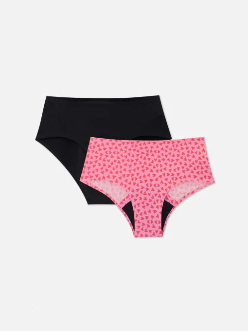 Pack De 2 Braguitas De Talle Bajo Sin Costuras