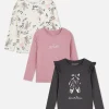 Pack De 3 Camisetas Gráficas De Manga Larga
