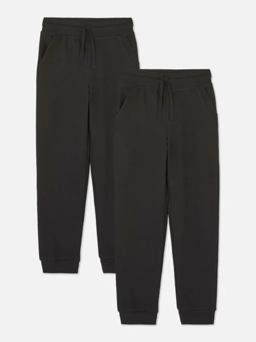 Pack De 2 Joggers Con Cordón Para Niños Mayores