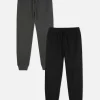 Pack De 2 Pantalones De Pijama En Tejido Gofrado