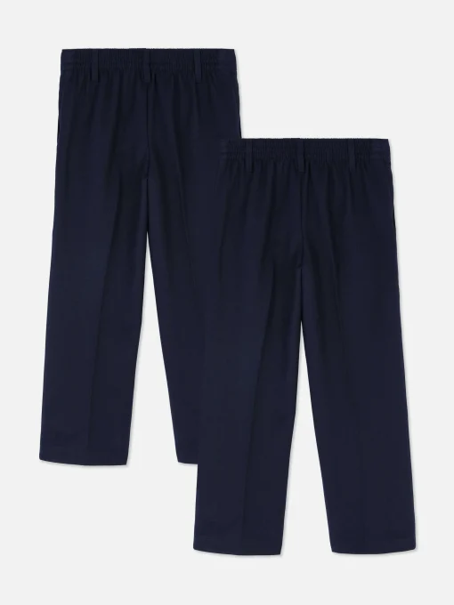 Pack De 2 Pantalones Escolares Para Niño Pequeño