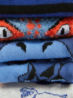 Pack De 5 Pares Calcetines Tobilleros De Dinosaurios