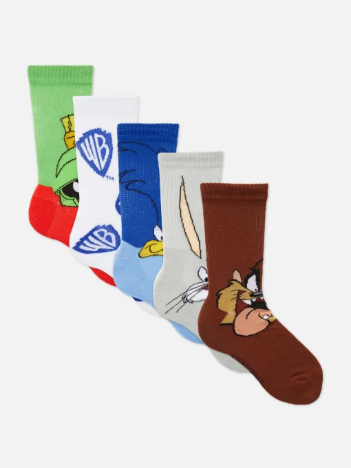 Pack De 5 Pares De Calcetines Altos De Looney Tunes