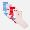 Pack De 5 Pares De Calcetines Bajos Con Cerezas