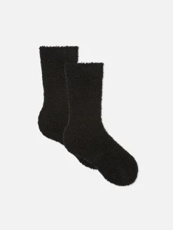 Pack De 2 Pares De Calcetines De Tejido Rizado