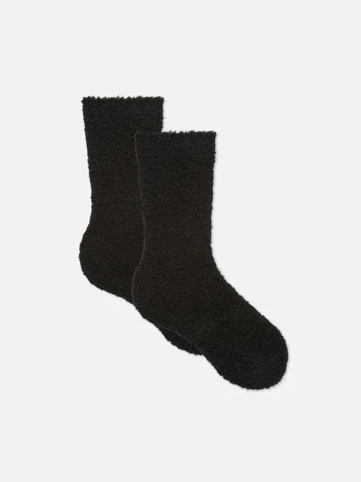 Pack De 2 Pares De Calcetines De Tejido Rizado