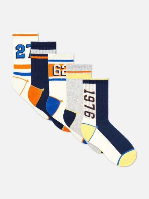 Pack De 5 Pares De Calcetines Tobilleros