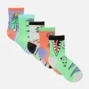 Pack De 5 Pares De Calcetines Bajos Con Dinosaurios
