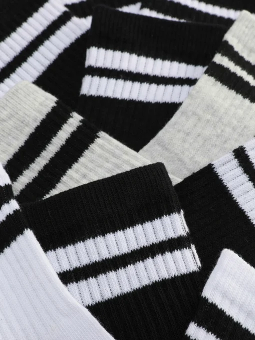 Pack De 5 Pares De Calcetines Deportivos A Rayas