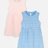 Pack De 2 Pares De Vestidos De Punto Sin Mangas