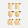 Pack De 3 Pendientes De Botón Con Figuritas