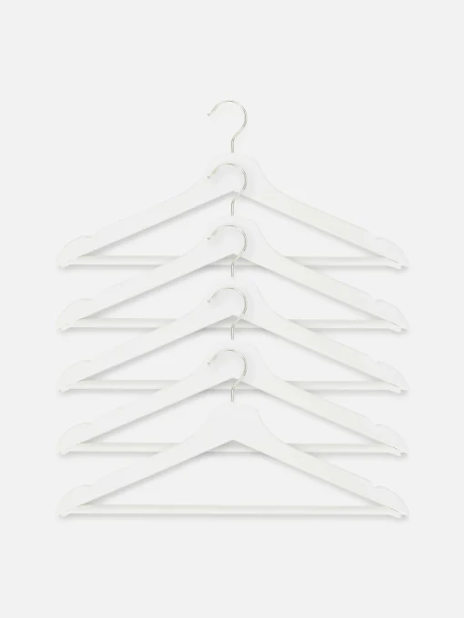 Pack De 5 Perchas De Madera