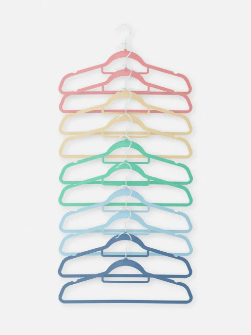 Pack De 10 Perchas Infantiles De Colores
