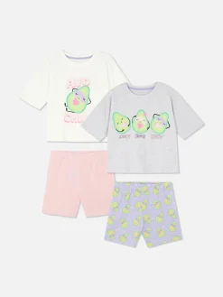 Pack De 2 Pijamas Gráficos Con Aguacates