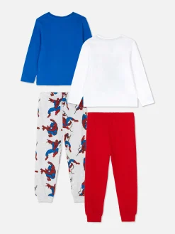 Pack De 2 Pijamas Gráficos De Spider-Man De Marvel