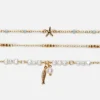 Pack De 3 Pulseras De Tobillo Con Dijes Marinos