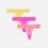 Pack De 3 Tangas Bandeau De Encaje