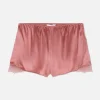 Pantalón Corto De Pijama En Mezcla De Seda