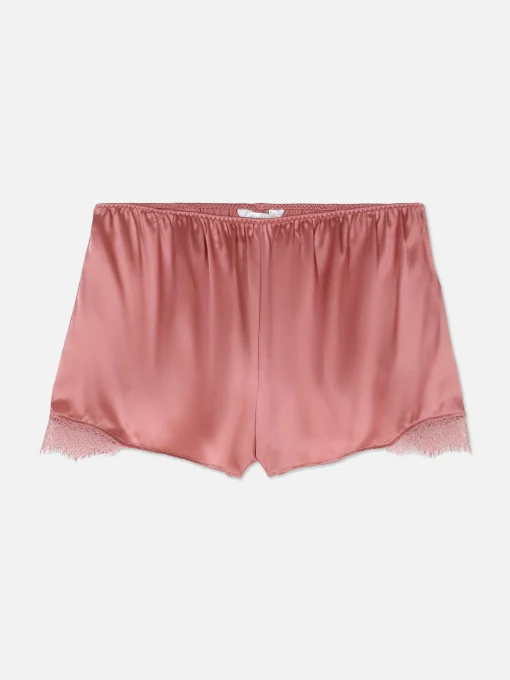 Pantalón Corto De Pijama En Mezcla De Seda