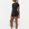 Pantalón Corto De Yoga Suave De Talle Alto